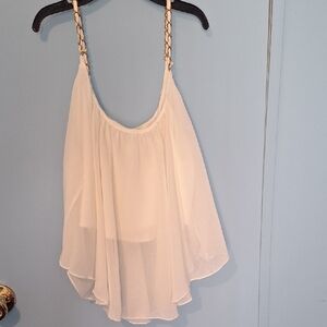 Poetry Cream Camisole with Chain Straps